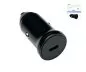 Preview: USB car 20W C fast charger, PD 3.0 fast charging function, black, DINIC Box Eurohole